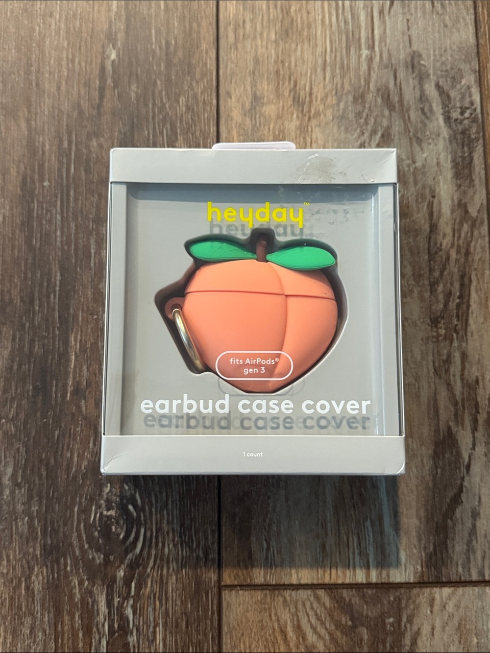 Heyday Peach AirPods Gen 3 Earbud Case Cover - Peach/Green